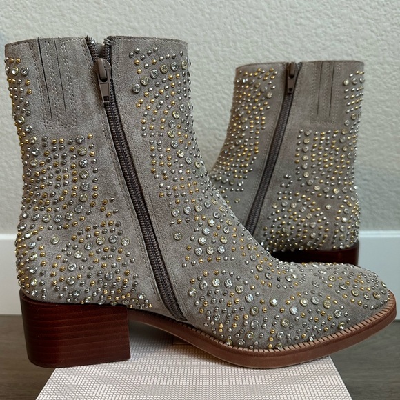 Jeffrey Campbell x Free People bejeweled Walton studded boots - Picture 6 of 12